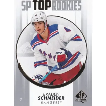 Sběratelská karetní hra insert RC karta BRADEN SCHNEIDER 22-23 SP Authentic SP Top Rookies číslo TR-17