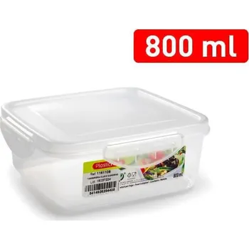 Dóza na potraviny box 800ml CLICK 15,5x15,5x6