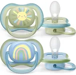 PHILIPS AVENT šidítko Ultra Air Obrázek 2ks Chlapec duha vel. 0-6 m