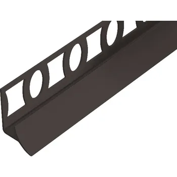 Podlahová lišta VP8 sanitární vanová lišta ACARA, PVC tm. hnědá, 9 mm, 2,5 m