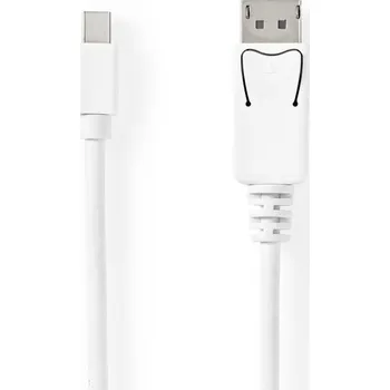 Video kabel Mini DisplayPort kabel | DisplayPort 1.4 CCGB37404WT20 Nedis