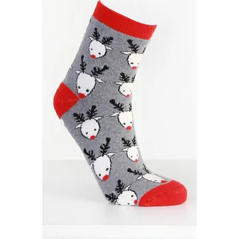 Dámské ponožky Hobby Day Socks Vánoční teplé ponožky VT02 Velikost: 35 - 38