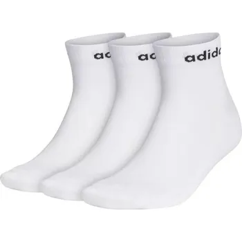 Pánské ponožky adidas Linear Ankle Cushioned Ge1381 3 páry bílé