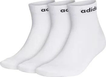 Pánské ponožky adidas Linear Ankle Cushioned Ge1381 3 páry bílé