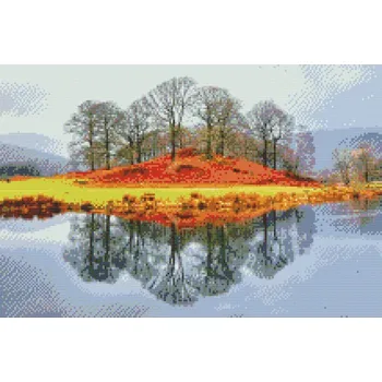 Diamantové malování Diamantové malování - Jezerní oblast Cumbria, Velká Británie Velikost: 40x60cm, Rámování: Pouze srolované plátno, Diamanty: Kulaté