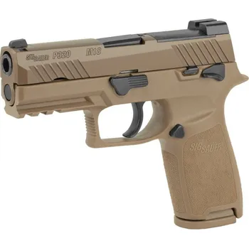Airsoftová zbraň Sig Sauer Pistole sam. Sig Sauer, Model: P320 M18, Ráže: 9mm Luger, hl.: 3,9", Coyote PVD