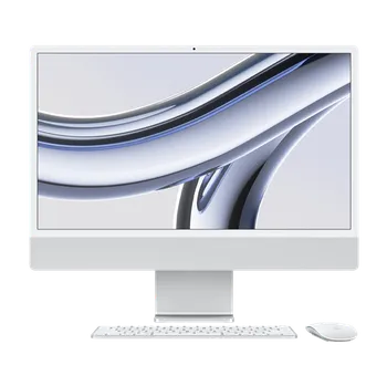 Stolní počítač Apple iMac 24'' M3 (8CPU+8GPU), 16 GB, 512 GB SSD, 1GbE, CZ NUM, stříbrný