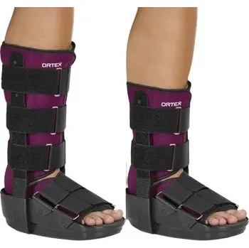 Ortex ortéza hlezenního kloubu krátká 06F - S—Ortéza pro pevnou fixaci hlezenního kloubu s duralovými dlahami