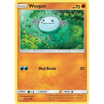 Karetní hra Wooper 096/214 - Unbroken Bonds Typ karty: Non-Holo