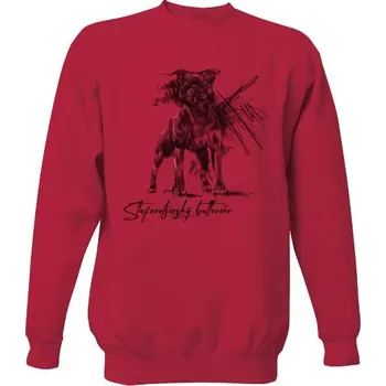 Pánská mikina Mikina bez kapuce Unisex s potiskem Stafordširský bulteriér pánské