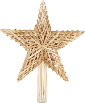 Vánoční ozdoba Anděl Přerov Špice slaměná hvězda 20 x 29 cm