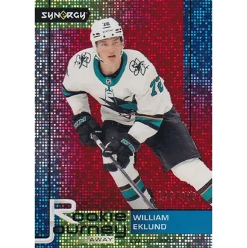 Karetní hra insert RC karta WILLIAM EKLUND 21-22 Synergy Rookie Journey Away Red /399
