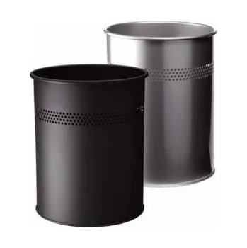 Odpadkový koš Odolný stříbrný odpadkový koš (^ 3300-23)