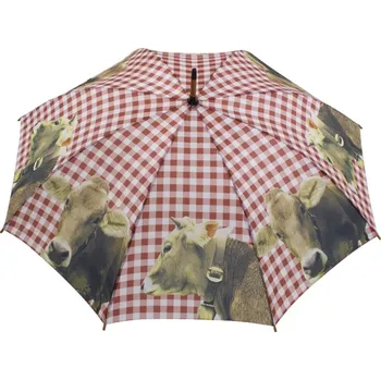 Deštník Deštník s potiskem alpské krávy se zvonem - 105*105*88cm