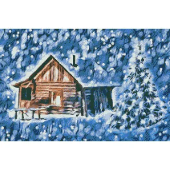 Diamantové malování Diamantové malování - Pohádkový domeček Velikost: 40x60cm, Rámování: Pouze srolované plátno, Diamanty: Kulaté