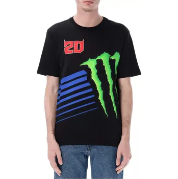 Pánské tričko Triko Fabio Quartararo Monster Energy Logo černé L