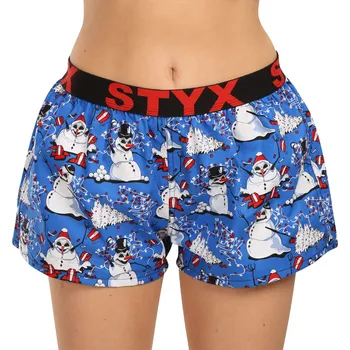 Dámské trenýrky Dámské trenky Styx art sportovní guma Vánoce sněhuláci (T1751) XL Možnost vrácení zboží ZDARMA do 120 dnů!