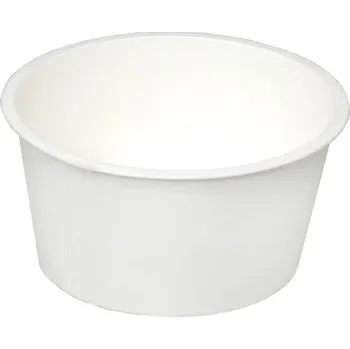 Jednorázové nádobí Kelímek papírový na zmrzlinu 180ml, 95mm bílý - 1000 ks