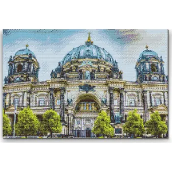 Diamantové malování Diamantové malování - Katedrála v Berlíne Velikost: 40x60cm, Rámování: Pouze srolované plátno, Diamanty: Čtvercové