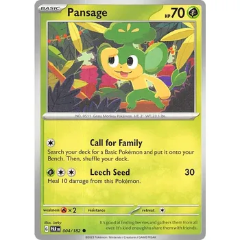 Karetní hra Pansage 004/182 - Paradox Rift Typ karty: Non-Holo