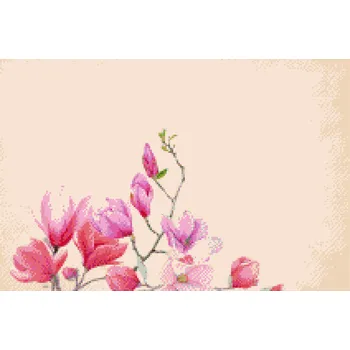 Diamantové malování Diamantové malování - Magnolie Velikost: 40x60cm, Rámování: Pouze srolované plátno, Diamanty: Kulaté