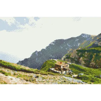 Diamantové malování Diamantové malování - Pohoří Bucegi, Rumunsko Velikost: 40x60cm, Rámování: Pouze srolované plátno, Diamanty: Čtvercové