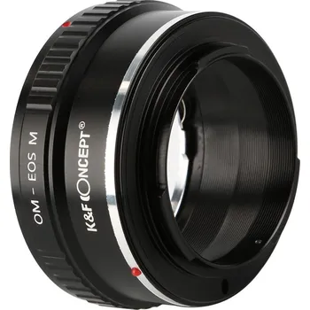 Redukce K&F Concept z objektivu Olympus OM na CANON EOS M (Umožní nasadit objektiv s bajonetem OM na fotoaparáty CANON EOS M)