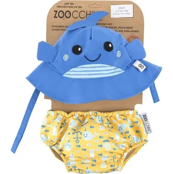 Klobouk ZOOCCHINI UV set klobouček a plavky Velryba 6-12m DOPRODEJ!