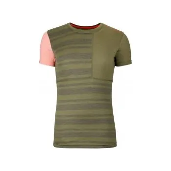 Dámské termoprádlo Ortovox 185 Rock'N'Wool Short Sleeve W wild herbs S; Zelená triko + DÁREK DLE VÝBĚRU!