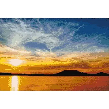Diamantové malování Diamantové malování - Balaton Velikost: 40x60cm, Rámování: Pouze srolované plátno, Diamanty: Čtvercové