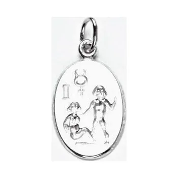 Přívěsek Stříbrný přívěsek znamení blíženci - P902 (Stříbrné měsíční znamení blíženci)