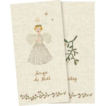 plyšák Maileg Papírové ubrousky Angel - malé bílé Maileg Napkin, Angel, White - Small