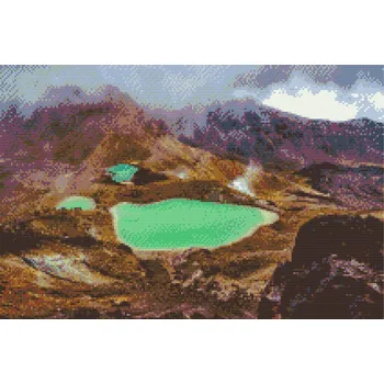 Diamantové malování Diamantové malování - Tongariro Národní park Velikost: 40x60cm, Rámování: Pouze srolované plátno, Diamanty: Čtvercové