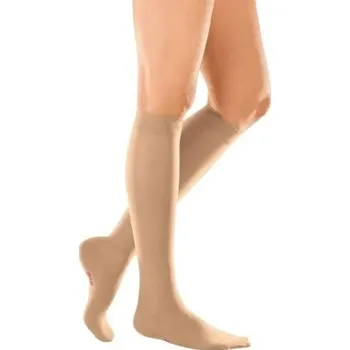 Dámské punčochy Lýtkové punčochy mediven elegance (II.KT)—Velikost 3, barva cashmere, délka krátká, se špicí