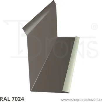 Střešní lemovaní Lemování zdí rš 200 grafitová šeď