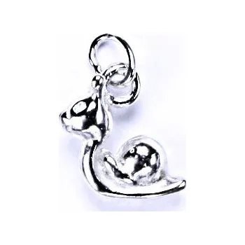 Přívěsek Stříbrný přívěsek 3D šnek - P888 (Stříbrný šnek)