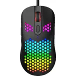 Herní myš Marvo G925, 12000DPI, optika, 7tl., drátová USB, černá, podsvícená