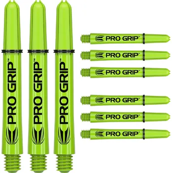 Příslušenství pro šipky Násadky Target Pro Grip Lime Short 3 sady
