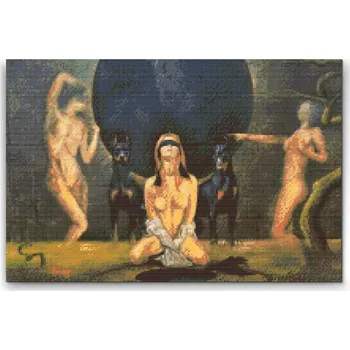 Diamantové malování Diamantové malování - Nahota Velikost: 40x60cm, Rámování: Pouze srolované plátno, Diamanty: Čtvercové