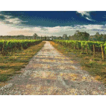 Diamantové malování Diamantové malování - Toskánské vinice Velikost: 40x50cm, Rámování: Pouze srolované plátno, Diamanty: Čtvercové
