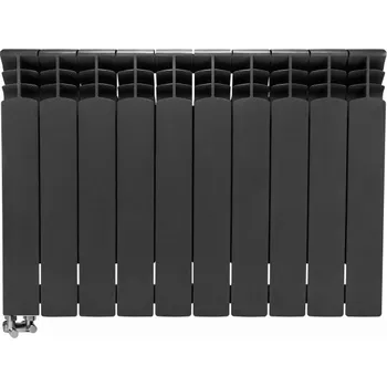 Radiátor Radiátor HLINÍKOVÝ G500F 17-segmentový GRAPHITE LEVÉ rohové připojení (SADA)