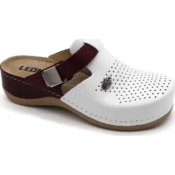 Dámská zdravotní obuv Leon VERA - Dámská vycházková obuv, bordó Velikost: 42