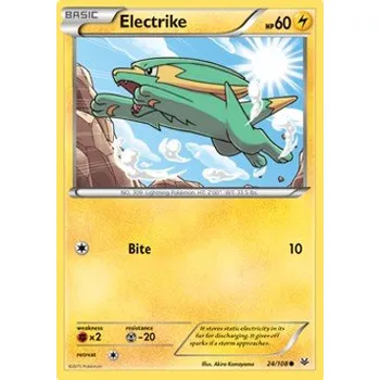 Sběratelská karetní hra Pokémon ROS 024/108 Electrike - Roaring Skies Stav: Excellent, Verze: NORMAL
