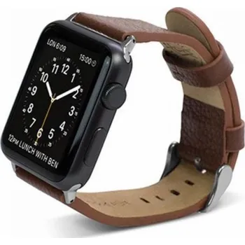 Příslušenství k chytrým hodinkám X-doria X-Doria Lux Band - Kožený řemínek pro Apple Watch 38mm (hnědý) univerzální