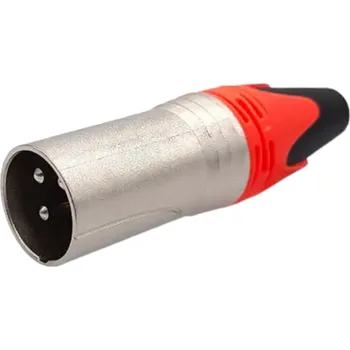 Elektronická součástka Konektor XLR kabelový, stříbrný, samec Oranžová