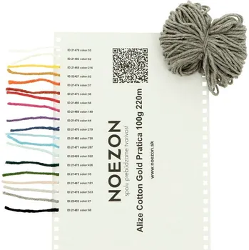 Galanterie Vzorník vln Alize Cotton Gold Pratica