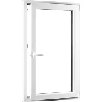 Okno SKLADOVÁ-OKNA.cz Jednokřídlé plastové okno REHAU Smartline+, otvíravo-sklopné pravé - 800 x 1400 mm Bílá