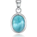 NUBIS® Stříbrný přívěšek s larimarem - NB-4441