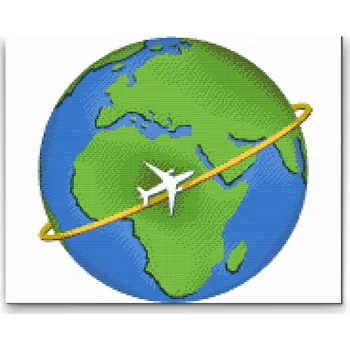 Diamantové malování Diamantové malování - Život cestovatele Velikost: 30x40cm, Rámování: Pouze srolované plátno, Diamanty: Čtvercové