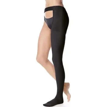 Dámské punčochy Stehenní punčochy s upínáním MAXIS MICRO (II.KT)—Velikost 2, barva černá, délka krátká, se špicí, LEVÁ